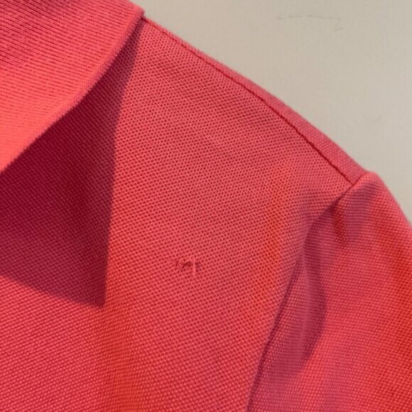 Lacoste Polo Shirt Size 44 Pink Short Sleeves - Picture 5 of 5